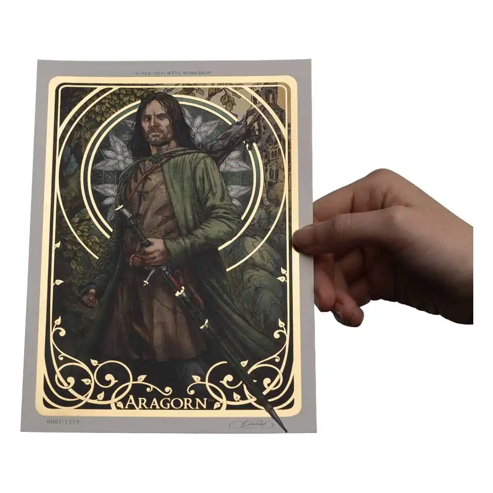 Lord of the Rings Umelecká Tlač Aragorn Umelecká Karta 14 x 21 cm Limitovaná Edícia produktová fotografia