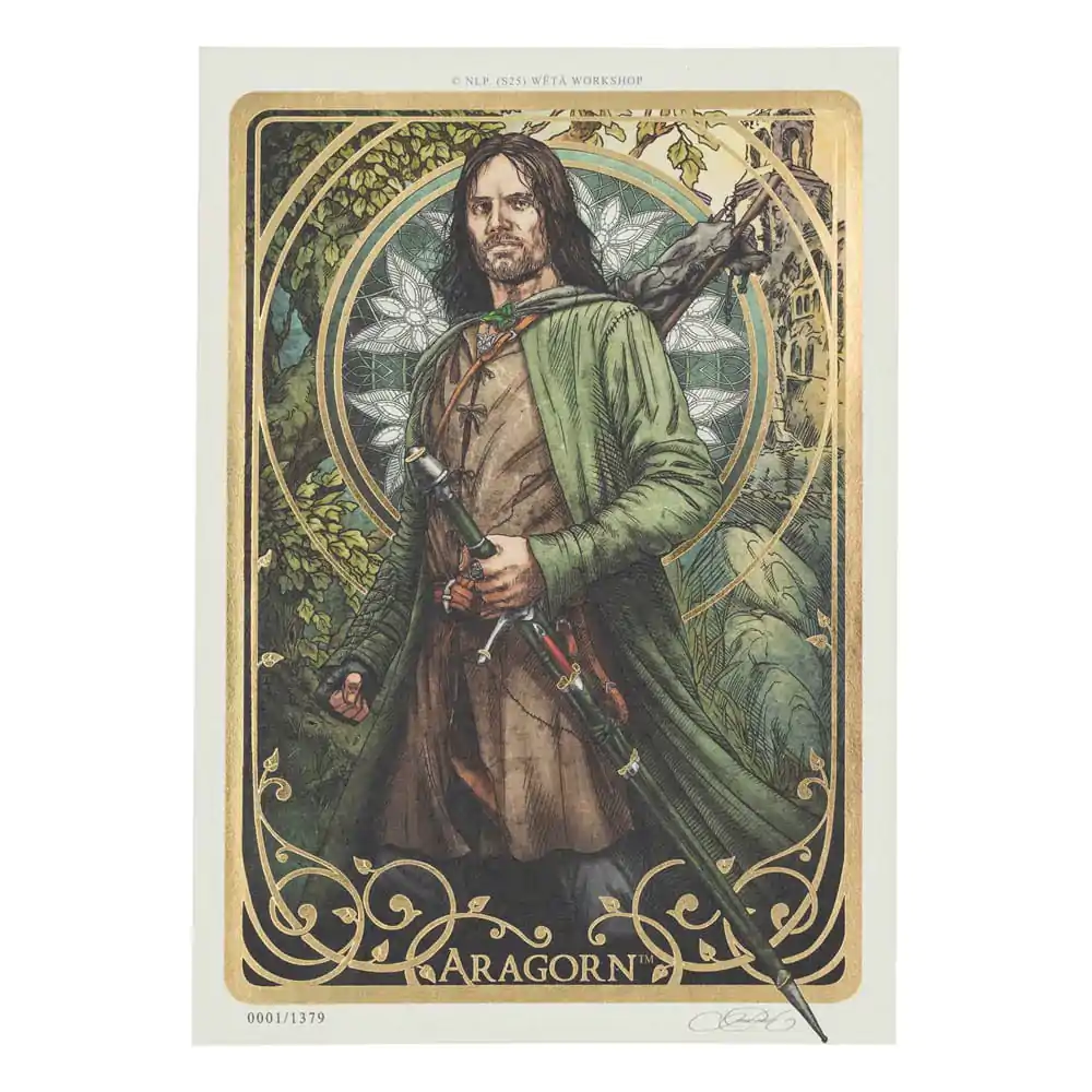 Lord of the Rings Umelecká Tlač Aragorn Umelecká Karta 14 x 21 cm Limitovaná Edícia produktová fotografia