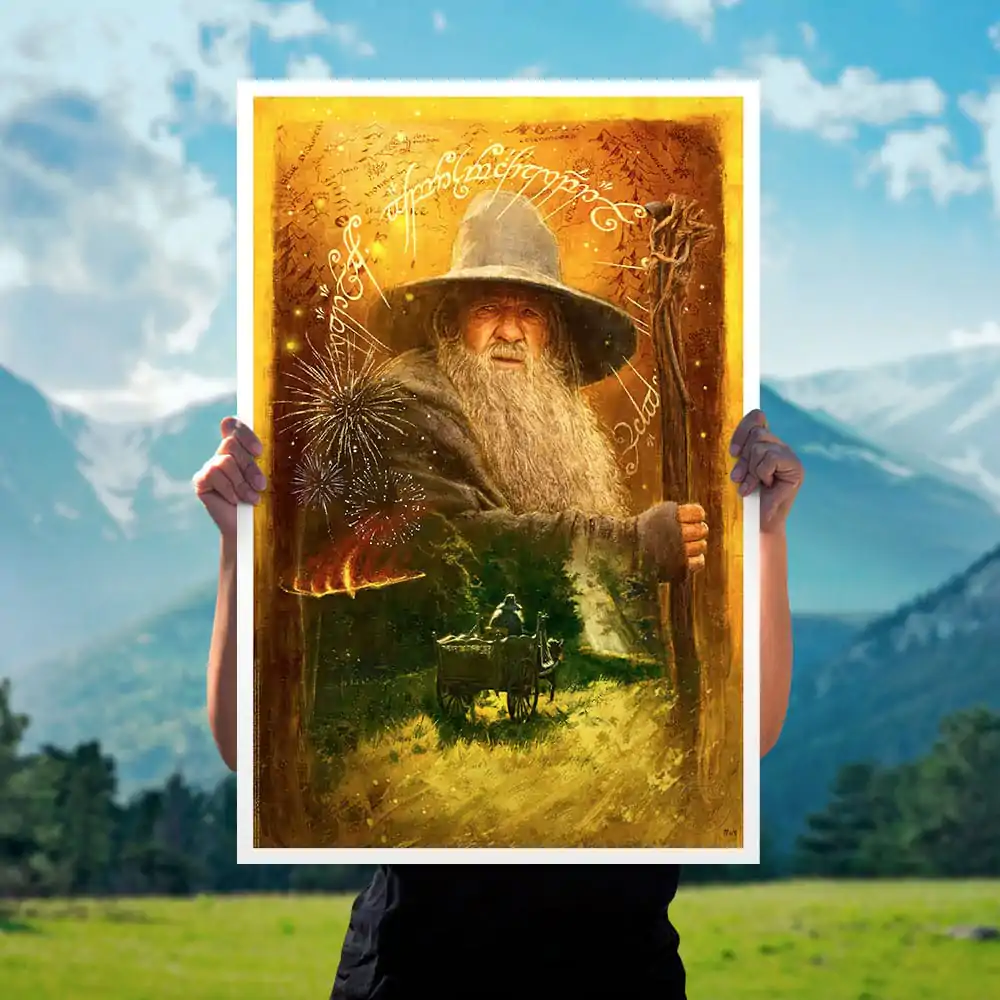 Lord of the Rings Art Print Gandalf Arrives 41 x 61 cm - nerámovaný produktová fotografia