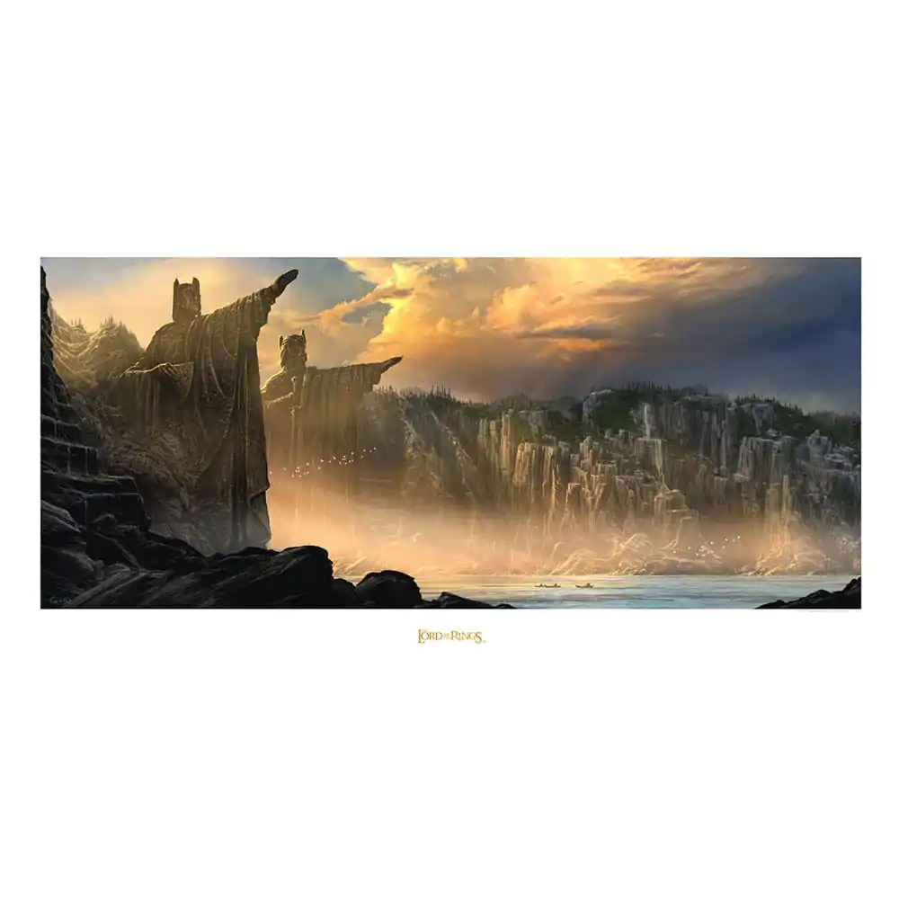 Lord of the Rings Art Print The Argonath - Pillars of the Kings 59 x 30 cm Umelecká tlač produktová fotografia