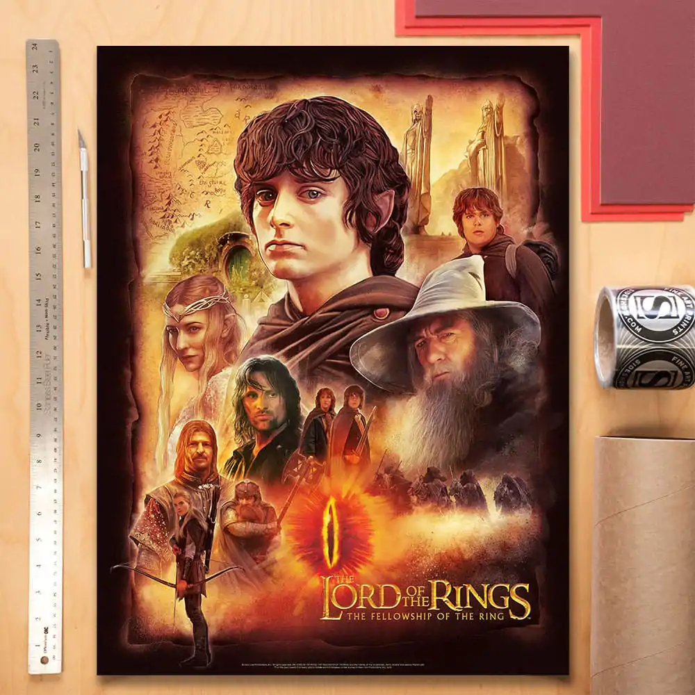 Lord of the Rings Art Print The Fellowship of the Ring 46 x 61 cm - nezarámovaný umelecká tlač produktová fotografia