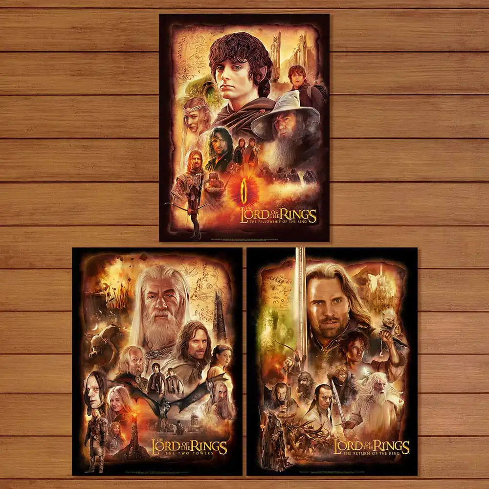 Lord of the Rings Set 3 umeleckých tlačí The Fellowship of the Ring 46 x 61 cm - nezarámované produktová fotografia