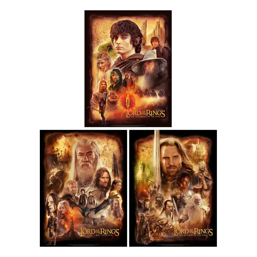Lord of the Rings Set 3 umeleckých tlačí The Fellowship of the Ring 46 x 61 cm - nezarámované produktová fotografia