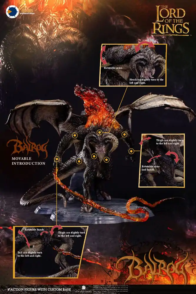 Lord of the Rings Plastikový Model Kit Balrog (Organic Version) 28 cm produktová fotografia
