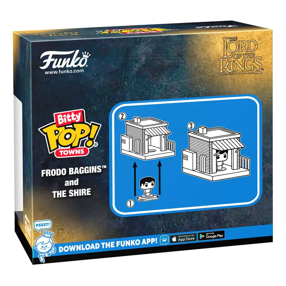 Lord of the Rings Bitty Funko POP! Town Vinyl figúrka Frodo at Shire termékfotó