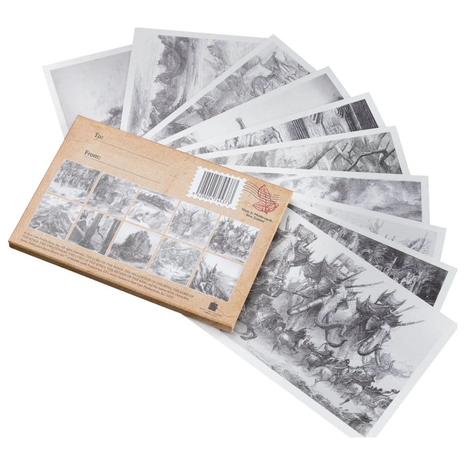 Lord of the Rings Sada pohľadníc Concept Art od Alan Lee: The Lord of the Rings 15 x 12 cm produktová fotografia