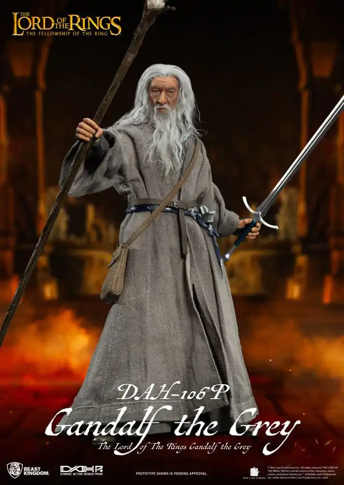 Lord of the Rings Dynamic 8ction Heroes akčná figúrka 1/9 Gandalf the Grey 21 cm termékfotó