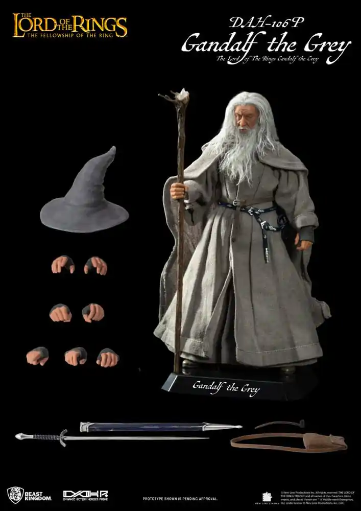 Lord of the Rings Dynamic 8ction Heroes akčná figúrka 1/9 Gandalf the Grey 21 cm termékfotó