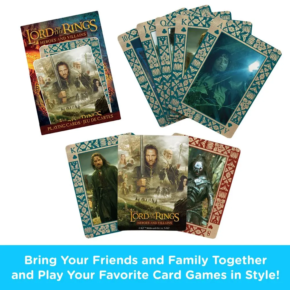 Lord of the Rings Playing Cards Heroes and Villains termékfotó