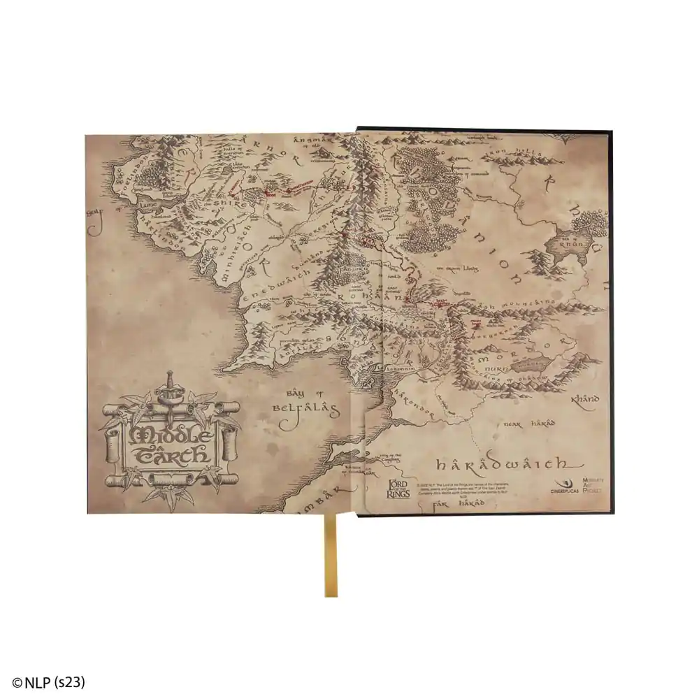 Lord of the Rings Notebook Map of Middle Earth termékfotó