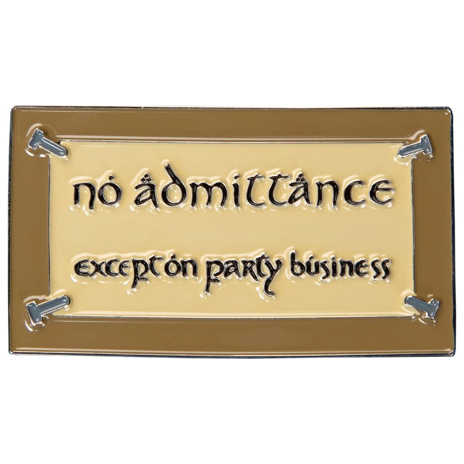 Lord of the Rings Magnet No Admittance (Smalt) 7 cm produktová fotografia