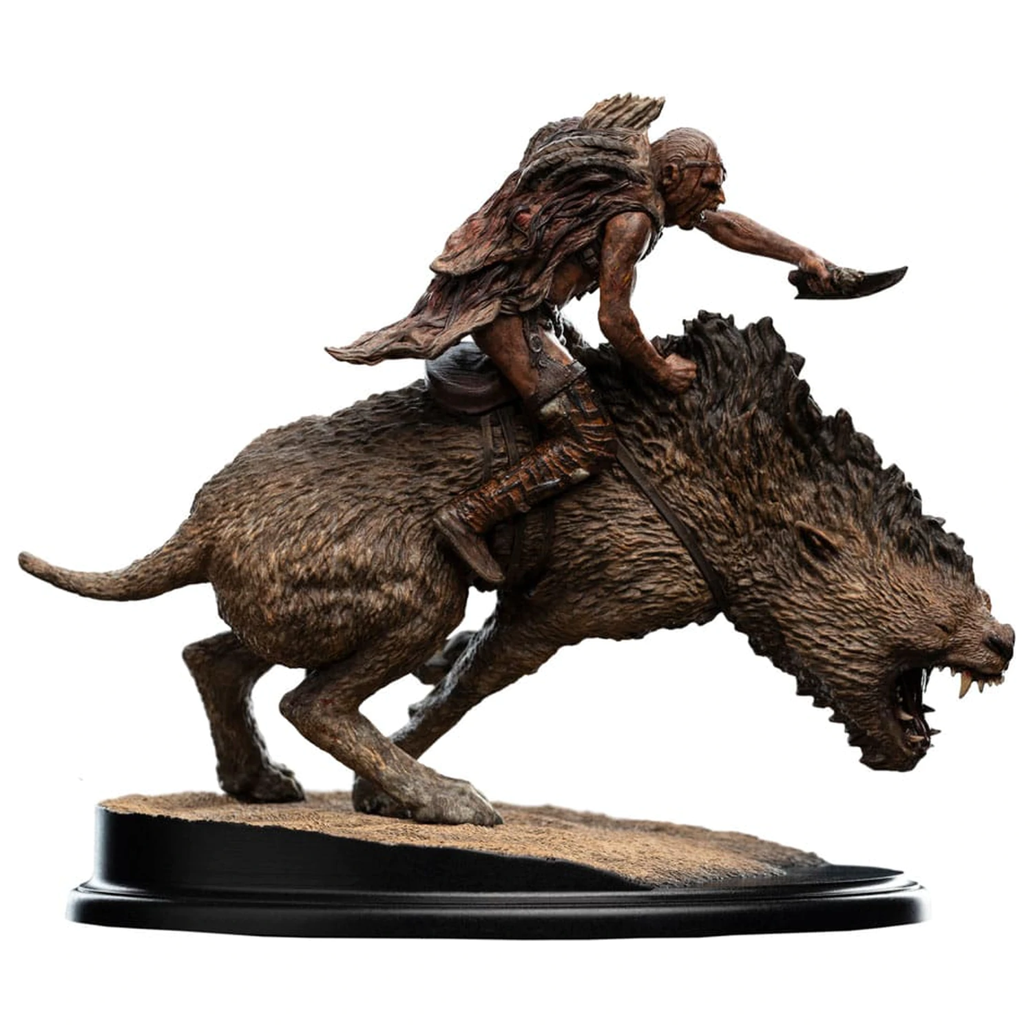 Lord of the Rings Mini socha Sharkû na Warg 18 cm produktová fotografia