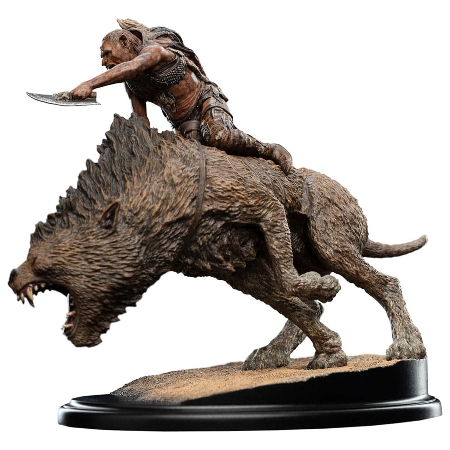Lord of the Rings Mini socha Sharkû na Warg 18 cm produktová fotografia