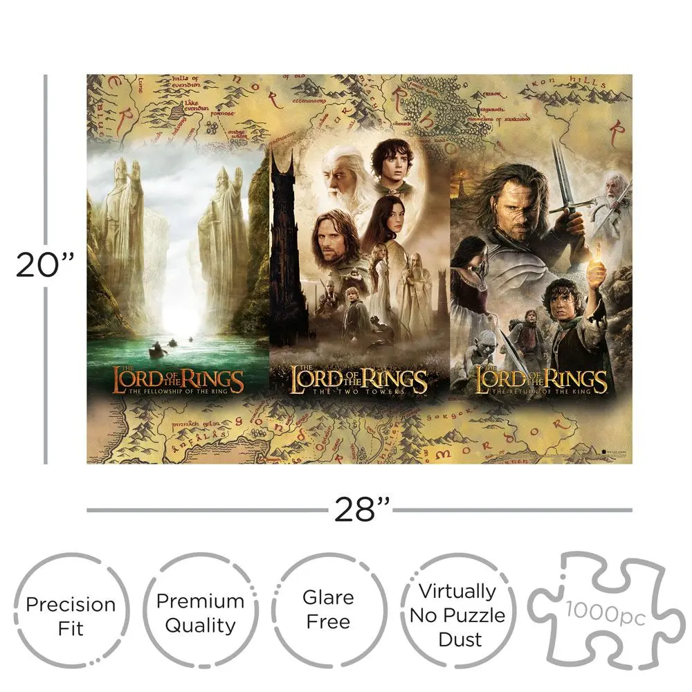 Lord of the Rings Jigsaw Puzzle Triptych (1000 kusov) termékfotó