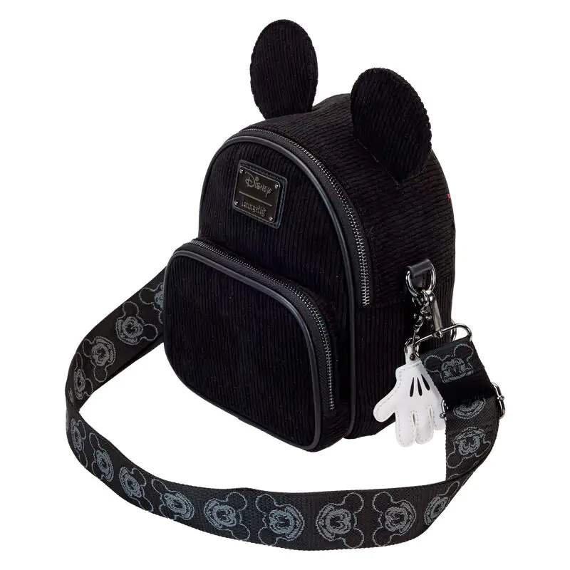 Loungefly Disney 100 Mickey Mouse Classic konvertibilný mini ruksak a crossbody taška 20 cm produktová fotografia