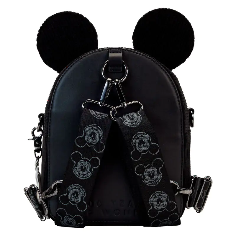 Loungefly Disney 100 Mickey Mouse Classic konvertibilný mini ruksak a crossbody taška 20 cm produktová fotografia