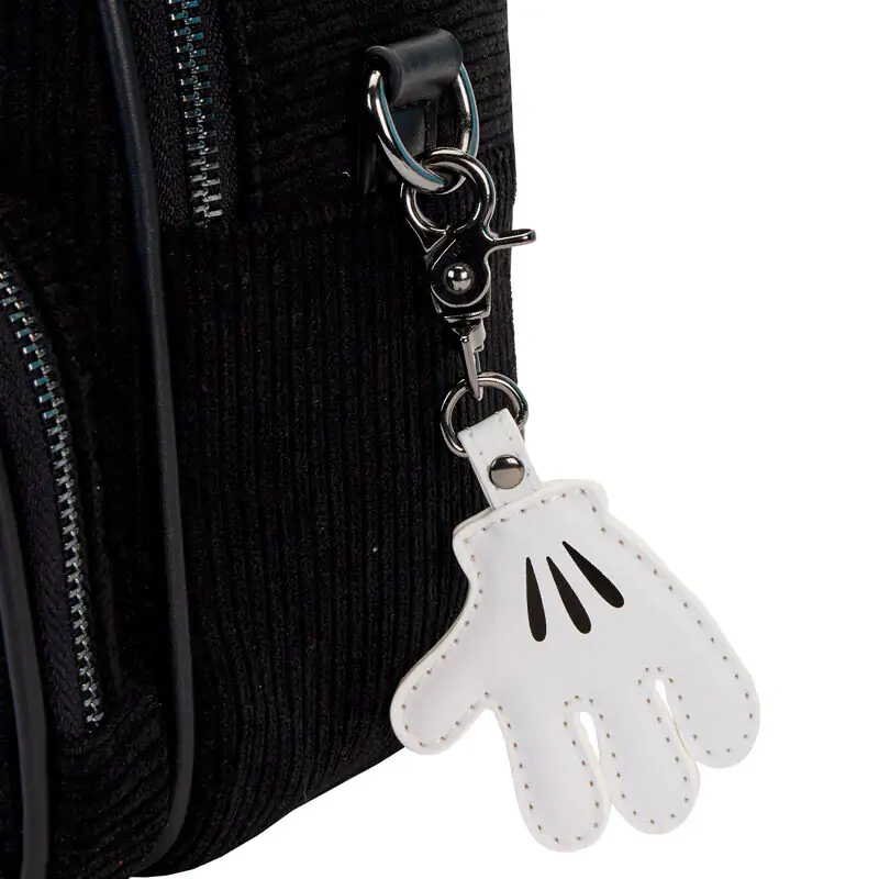 Loungefly Disney 100 Mickey Mouse Classic konvertibilný mini ruksak a crossbody taška 20 cm produktová fotografia