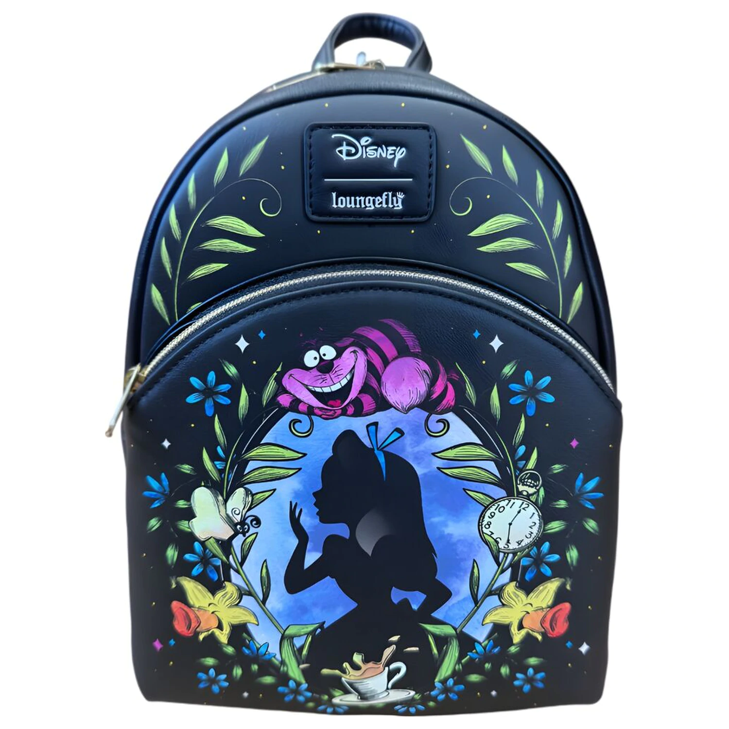 Loungefly Disney Alice In Wonderland Floral Glow Collection batoh 26cm produktová fotografia