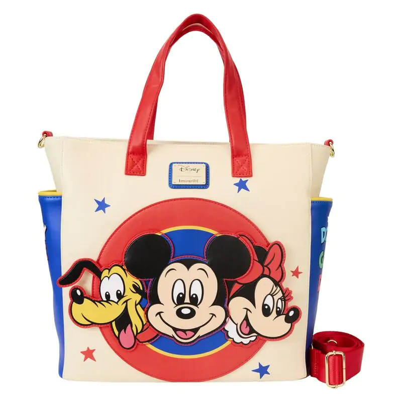 Loungefly Disney Classic Mickey and Friends convertible backpack tote bag (26,5 cm) termékfotó