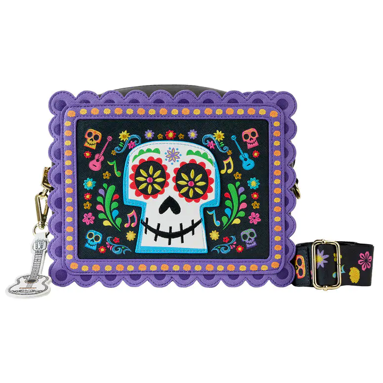 Loungefly Disney Coco Miguel Calavera Floral Skull crossbody taška produktová fotografia