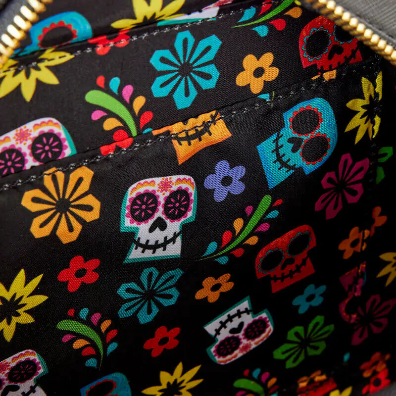 Loungefly Disney Coco Miguel Calavera Floral Skull crossbody taška produktová fotografia