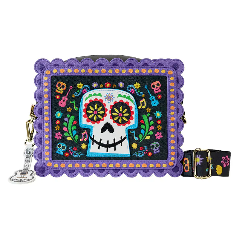 Loungefly Disney Coco Miguel Calavera Floral Skull crossbody taška produktová fotografia