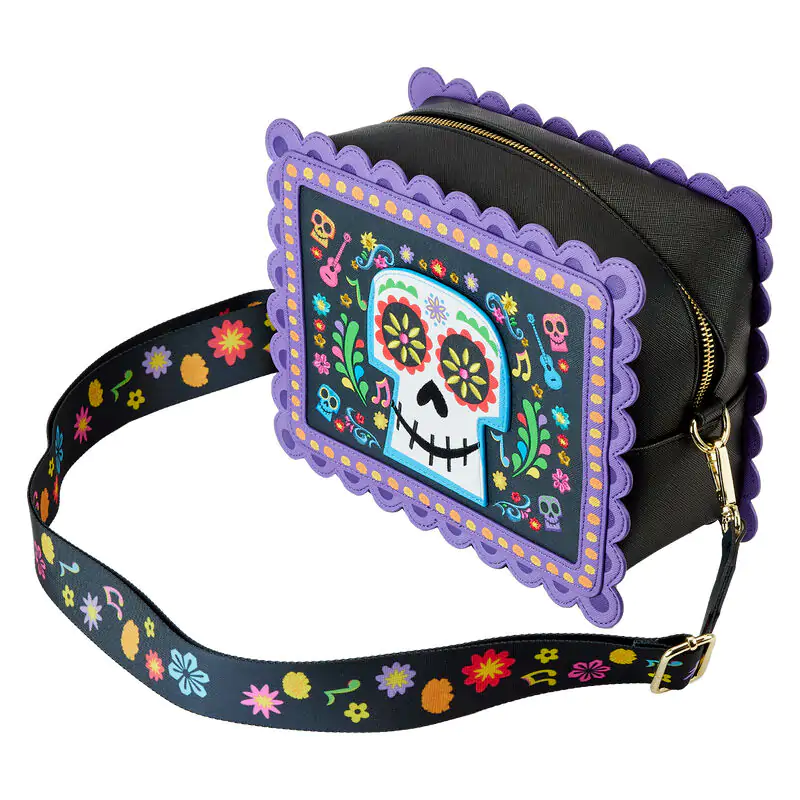 Loungefly Disney Coco Miguel Calavera Floral Skull crossbody taška produktová fotografia