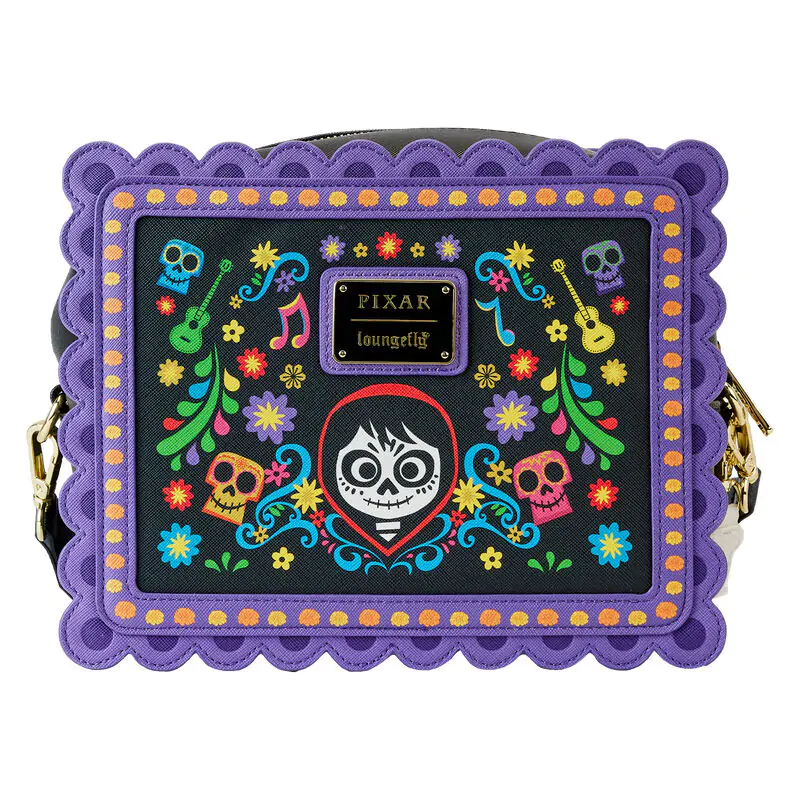 Loungefly Disney Coco Miguel Calavera Floral Skull crossbody taška produktová fotografia