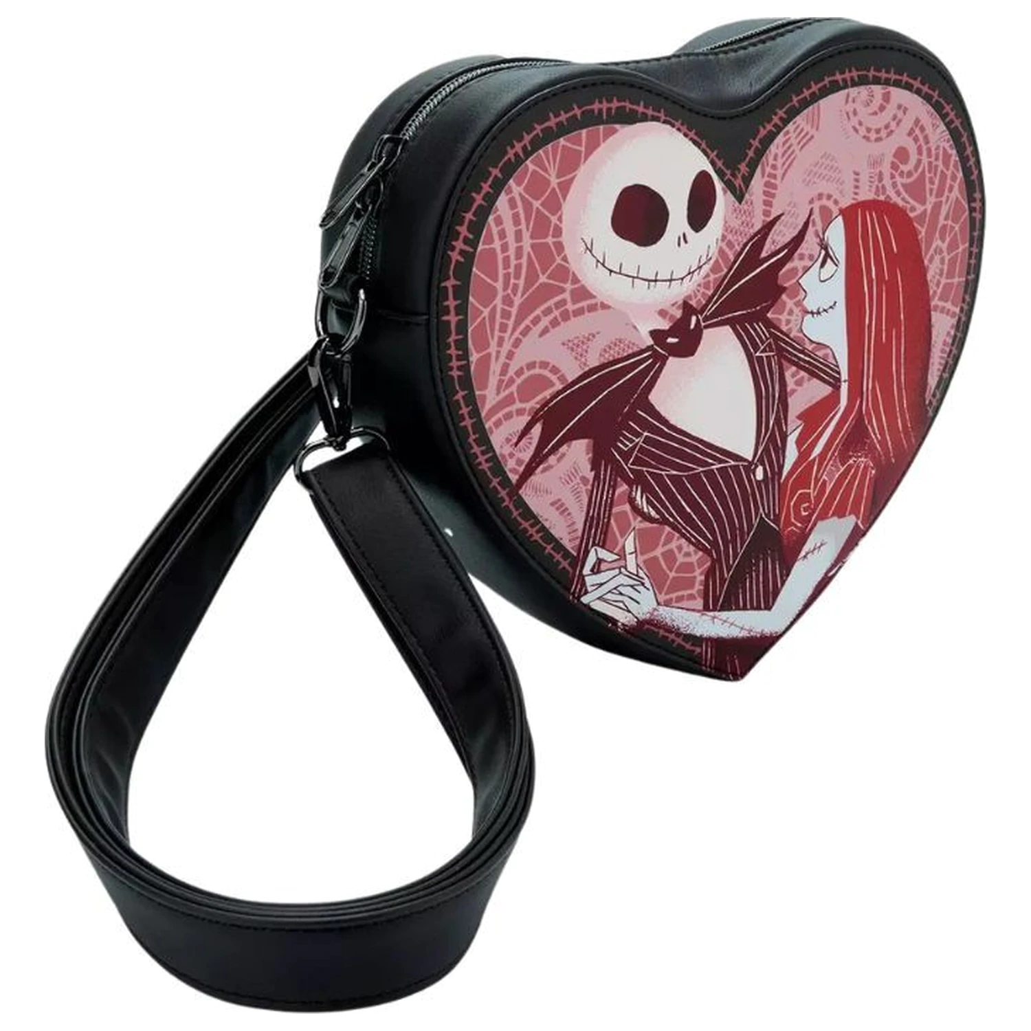 Loungefly Disney Jack And Sally taška cez rameno produktová fotografia