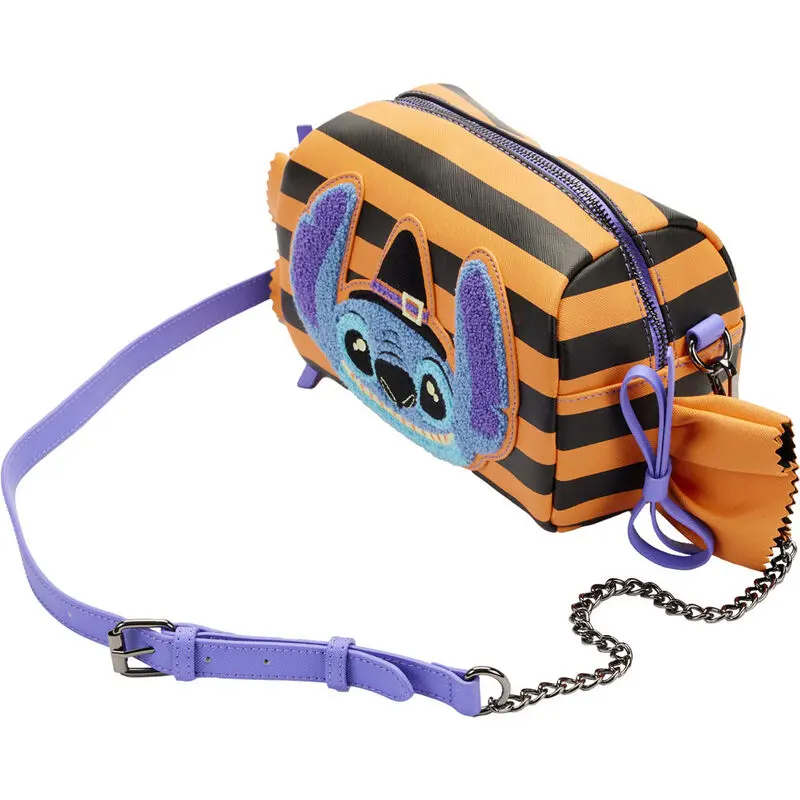 Kabelka cez plece Disney by Loungefly Crossbody Lilo and Stitch Striped Halloween Candy Wrapper termékfotó