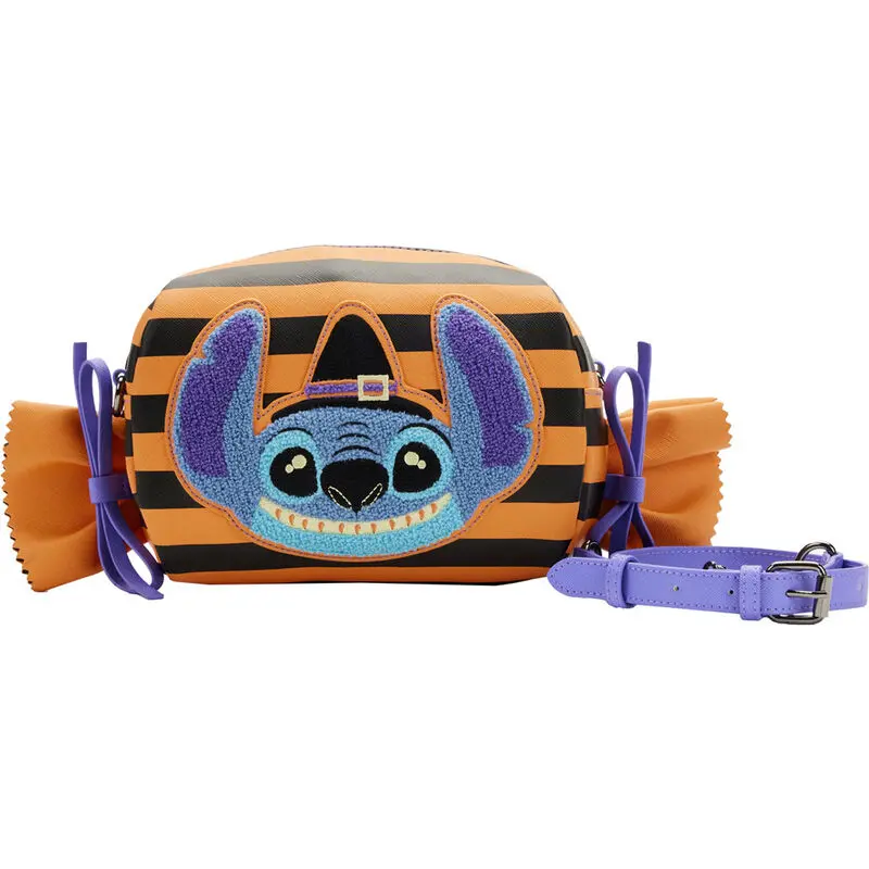 Kabelka cez plece Disney by Loungefly Crossbody Lilo and Stitch Striped Halloween Candy Wrapper termékfotó