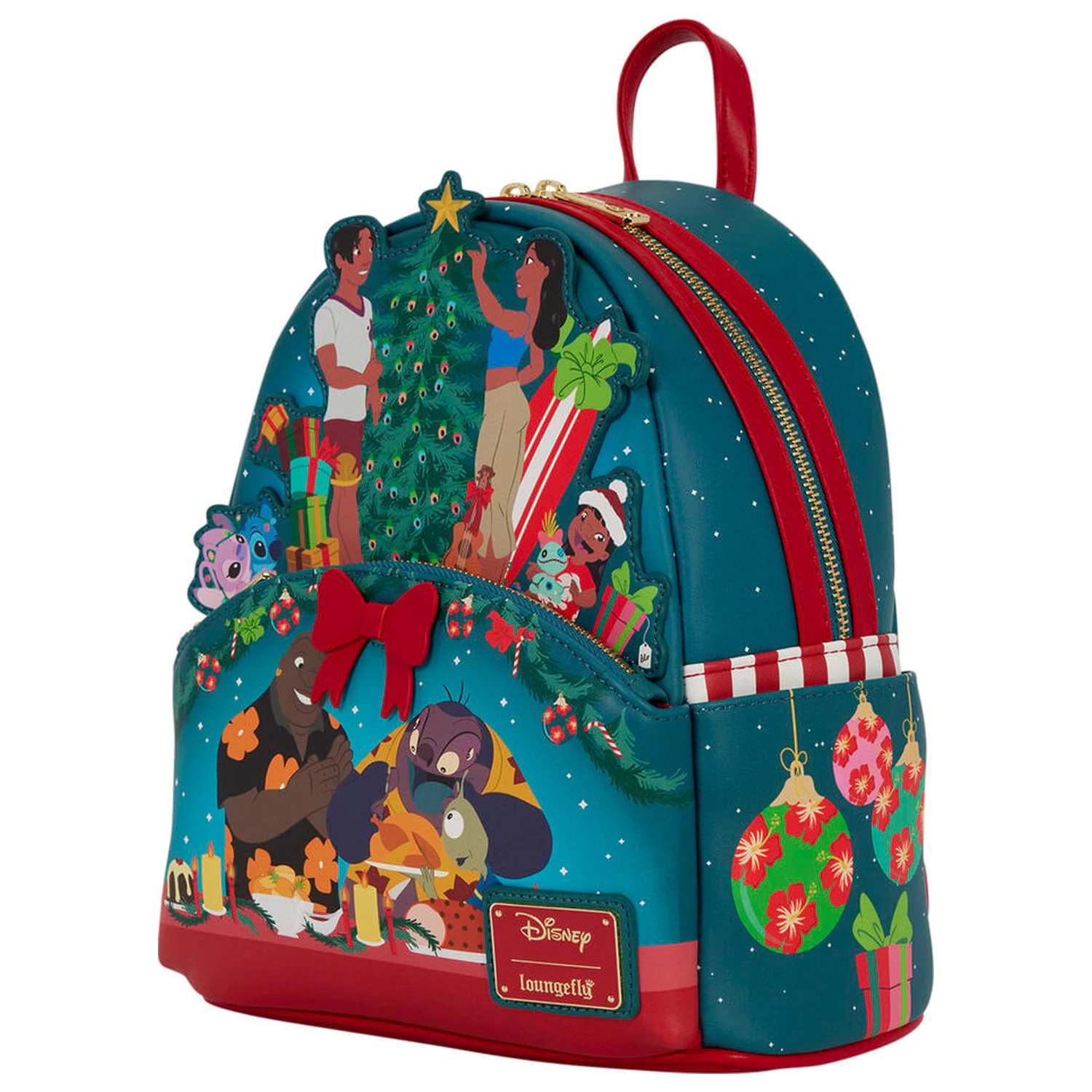 Loungefly Disney Lilo & Stitch Holiday Stitch ruksak 26 cm produktová fotografia