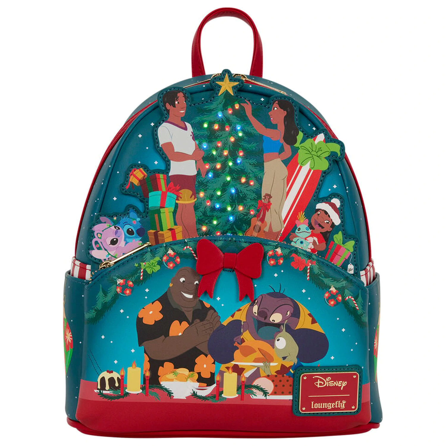 Loungefly Disney Lilo & Stitch Holiday Stitch ruksak 26 cm produktová fotografia