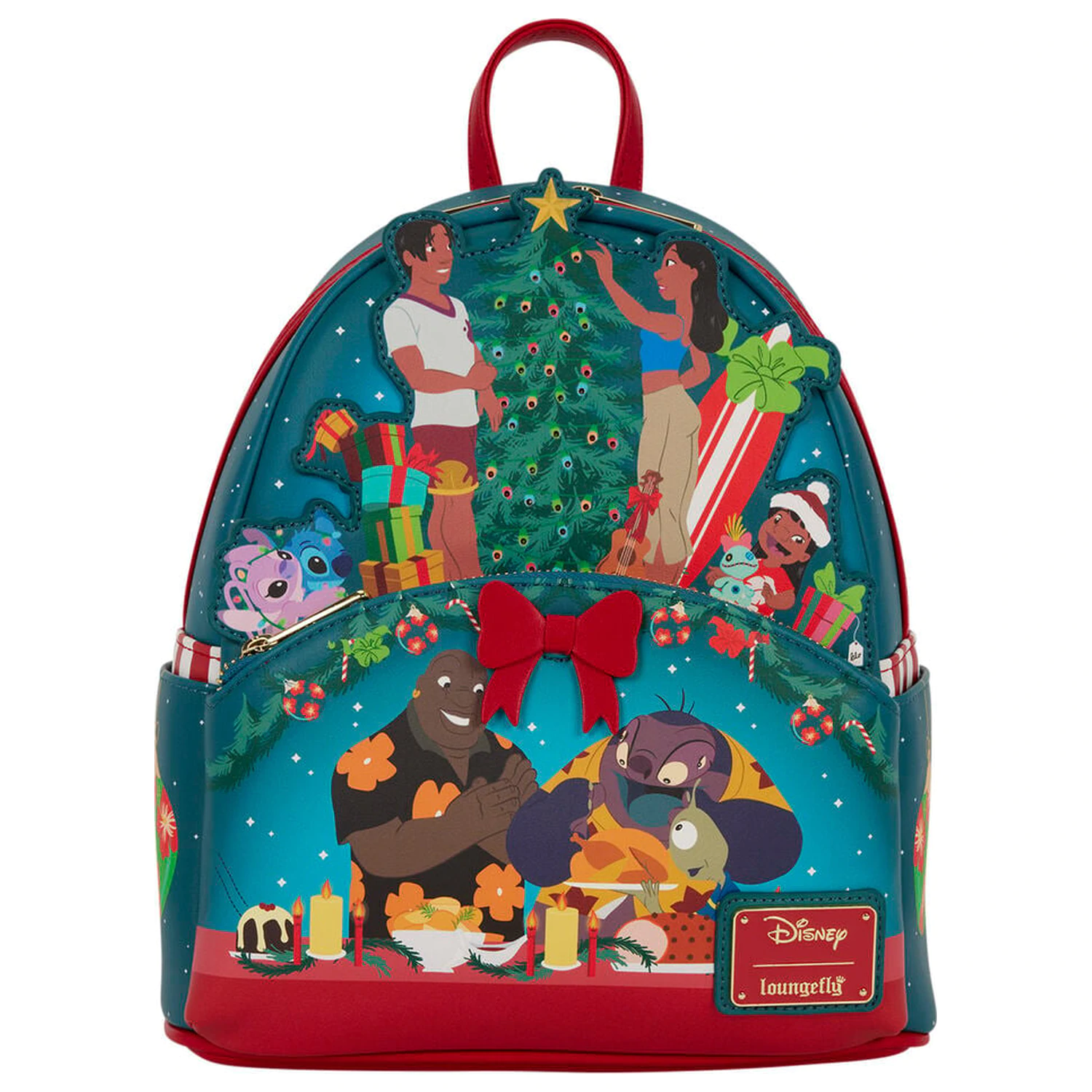 Loungefly Disney Lilo & Stitch Holiday Stitch ruksak 26 cm produktová fotografia