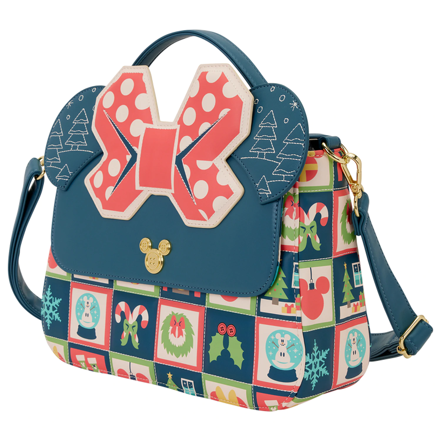 Loungefly Disney Mickey Holiday taška cez rameno produktová fotografia