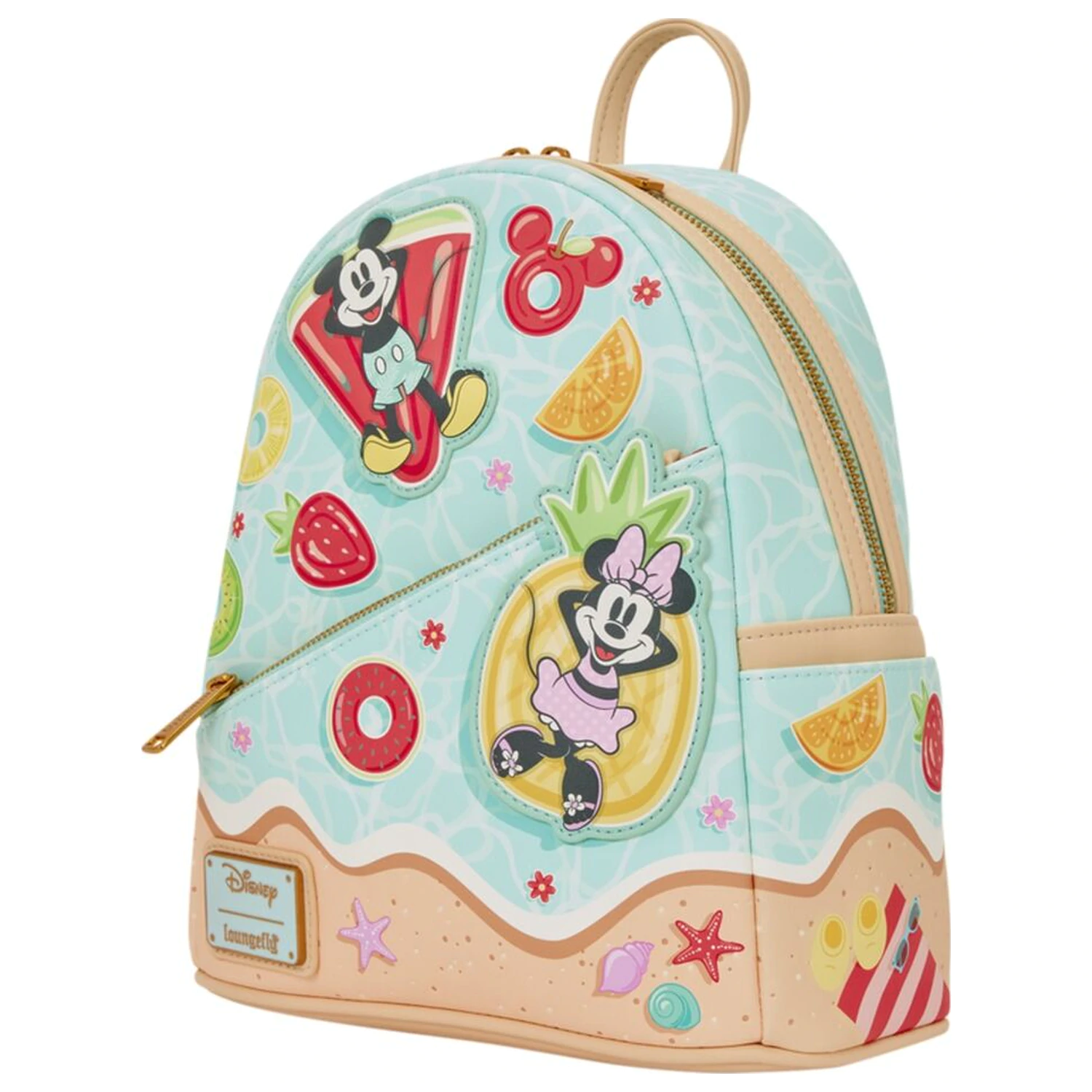 Loungefly Disney Mickey & Minnie Beach Fun ruksak 26 cm produktová fotografia