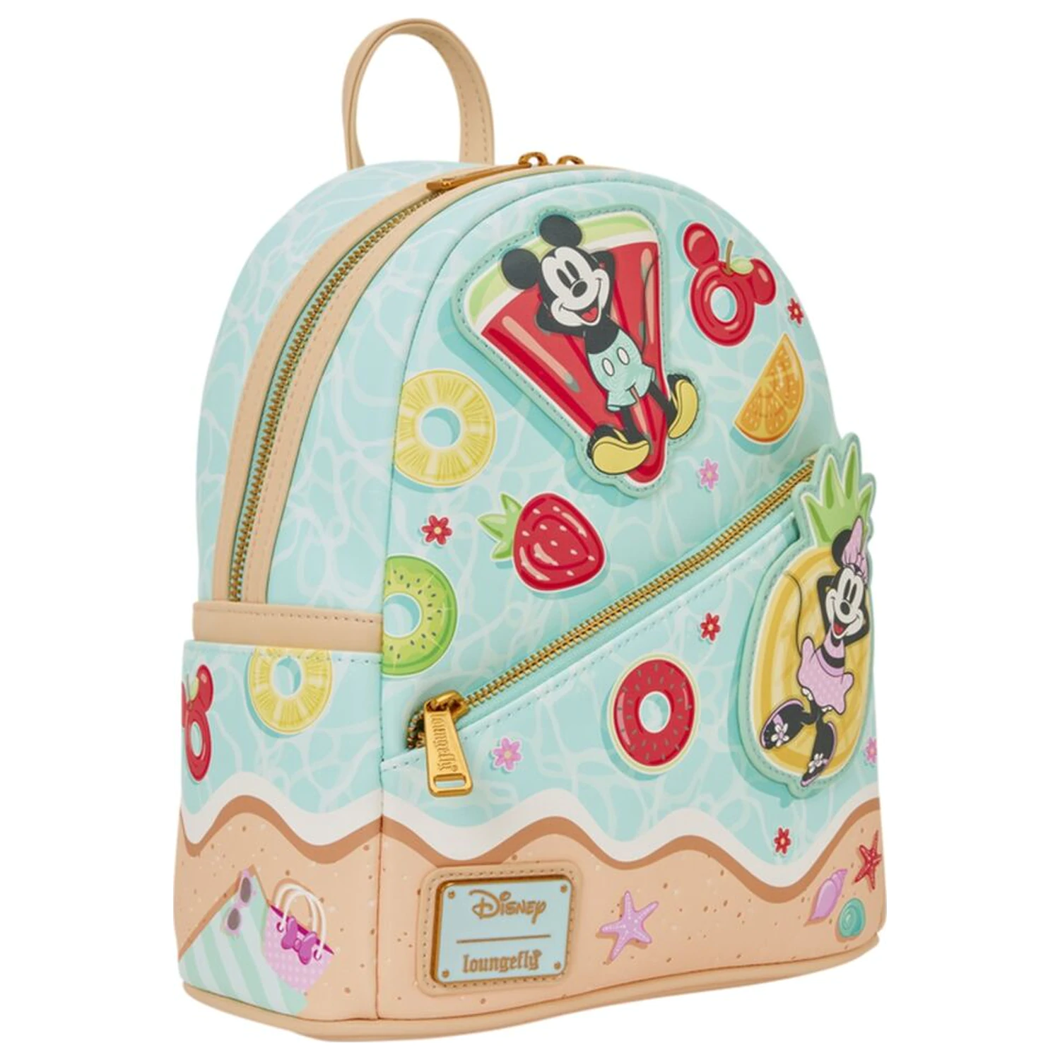 Loungefly Disney Mickey & Minnie Beach Fun ruksak 26 cm produktová fotografia