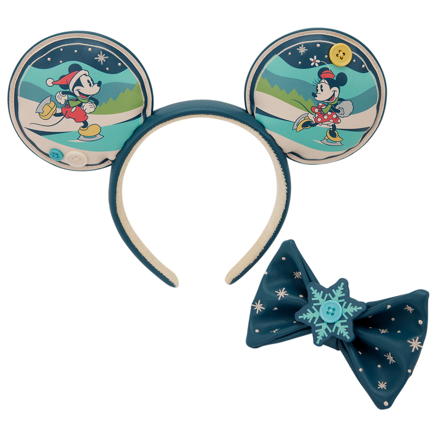 Loungefly Disney Mickey & Minnie Holiday čelenka produktová fotografia