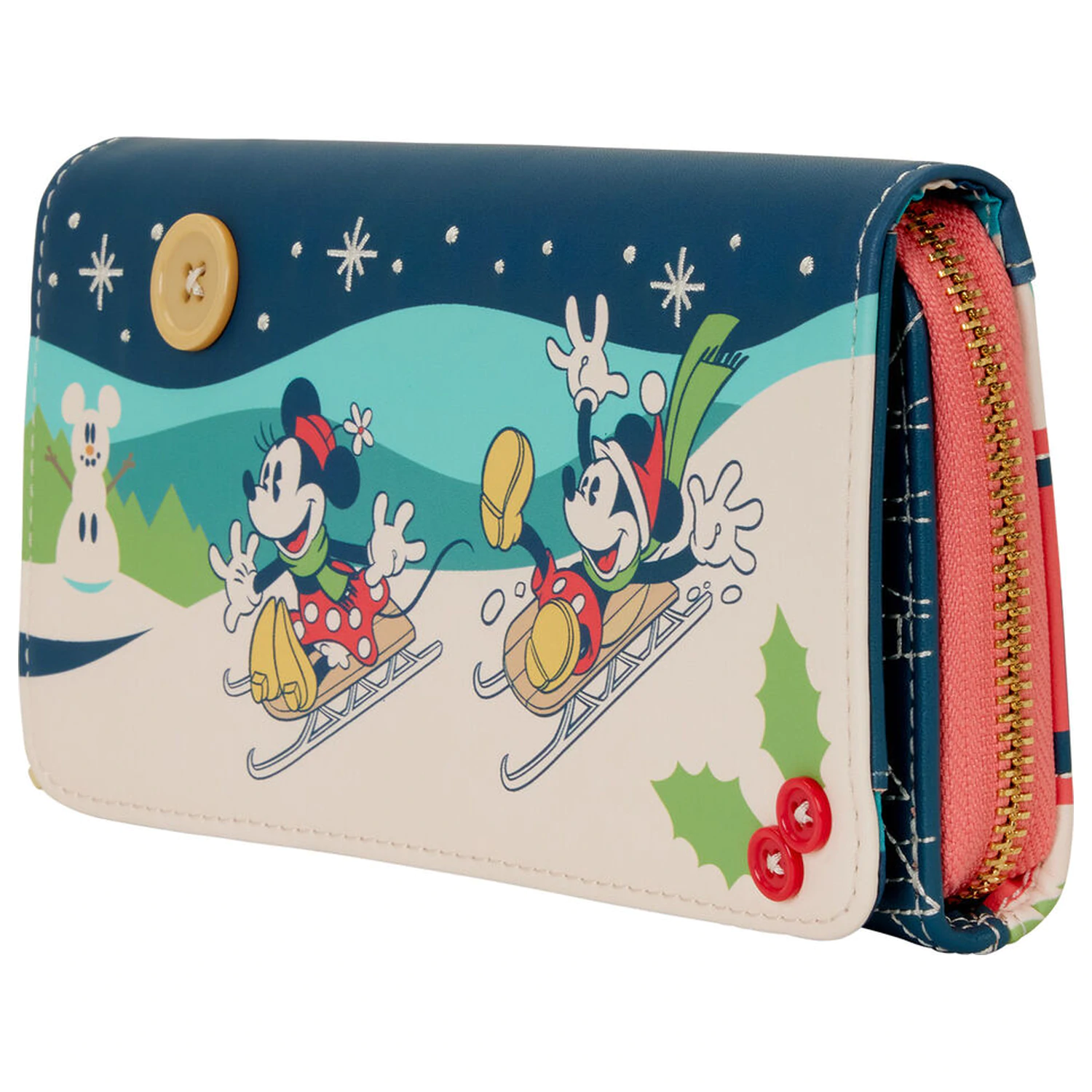 Loungefly Disney Mickey & Minnie Holiday peňaženka produktová fotografia
