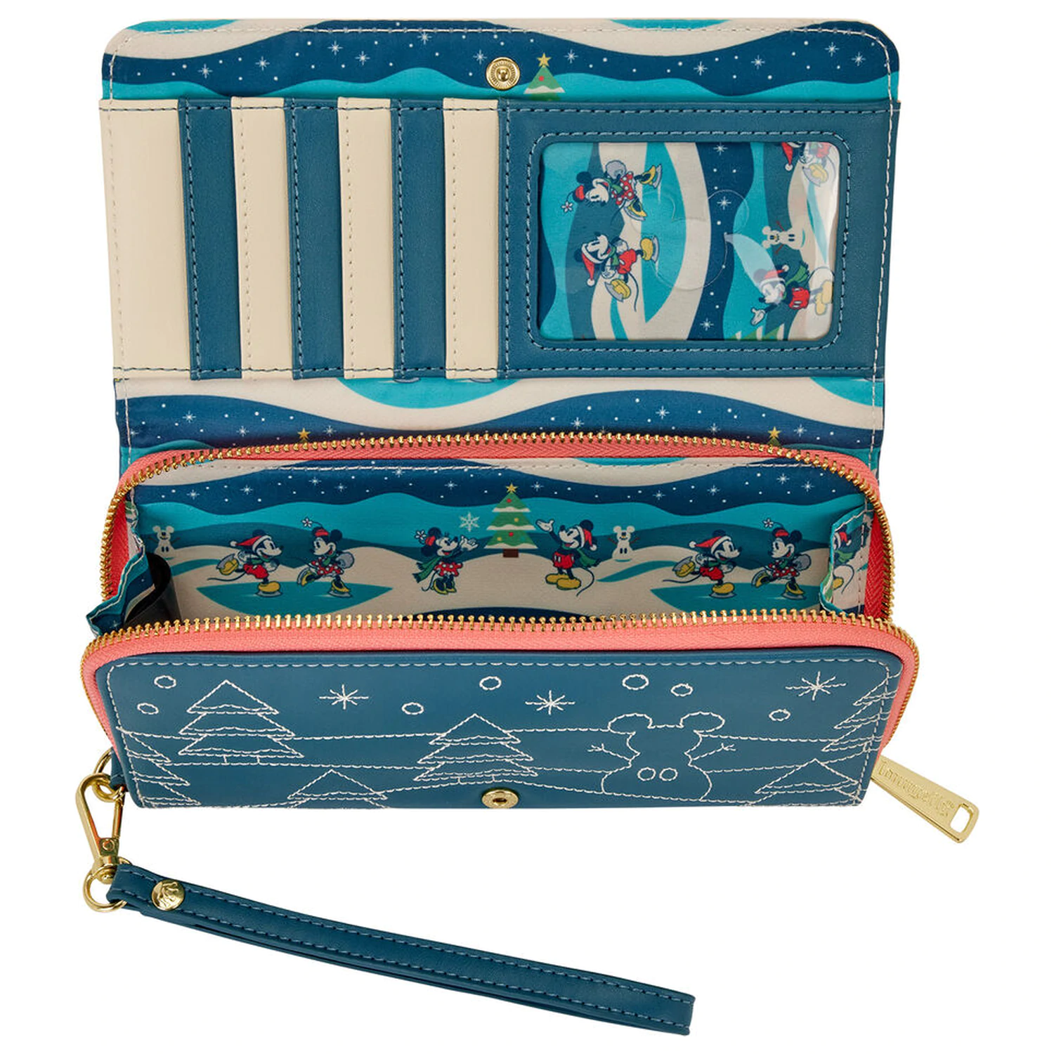 Loungefly Disney Mickey & Minnie Holiday peňaženka produktová fotografia