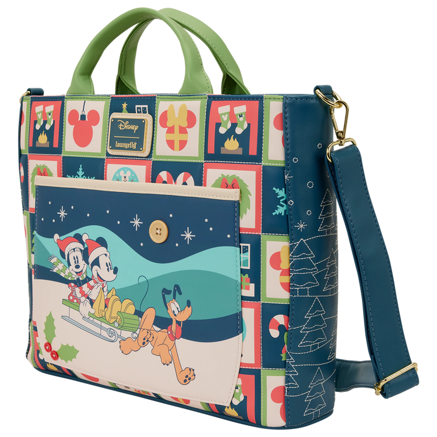 Loungefly Disney Mickey & Minnie Holiday taška produktová fotografia