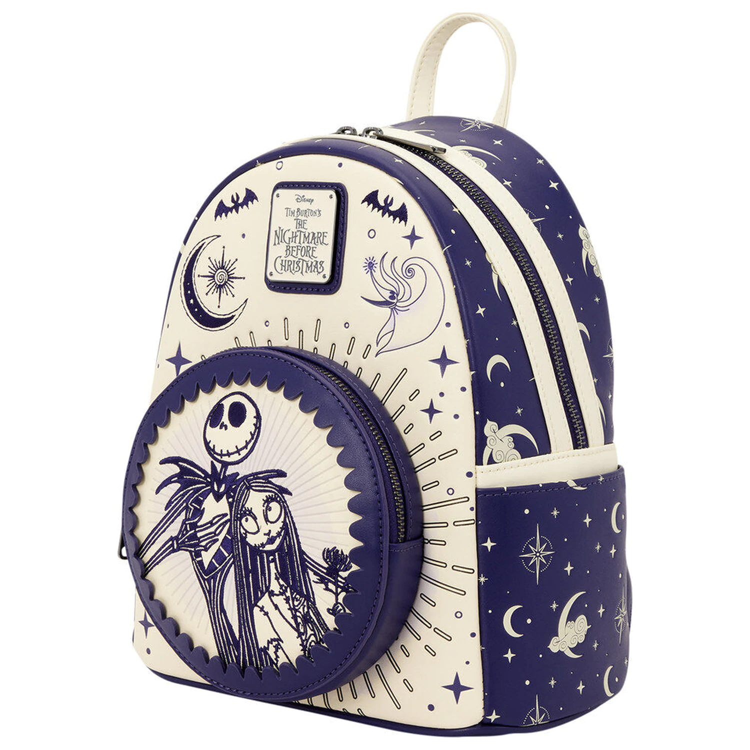 Loungefly Disney Nightmare Before Christmas Jack Skellington & Sally Night Sky batoh 26cm produktová fotografia