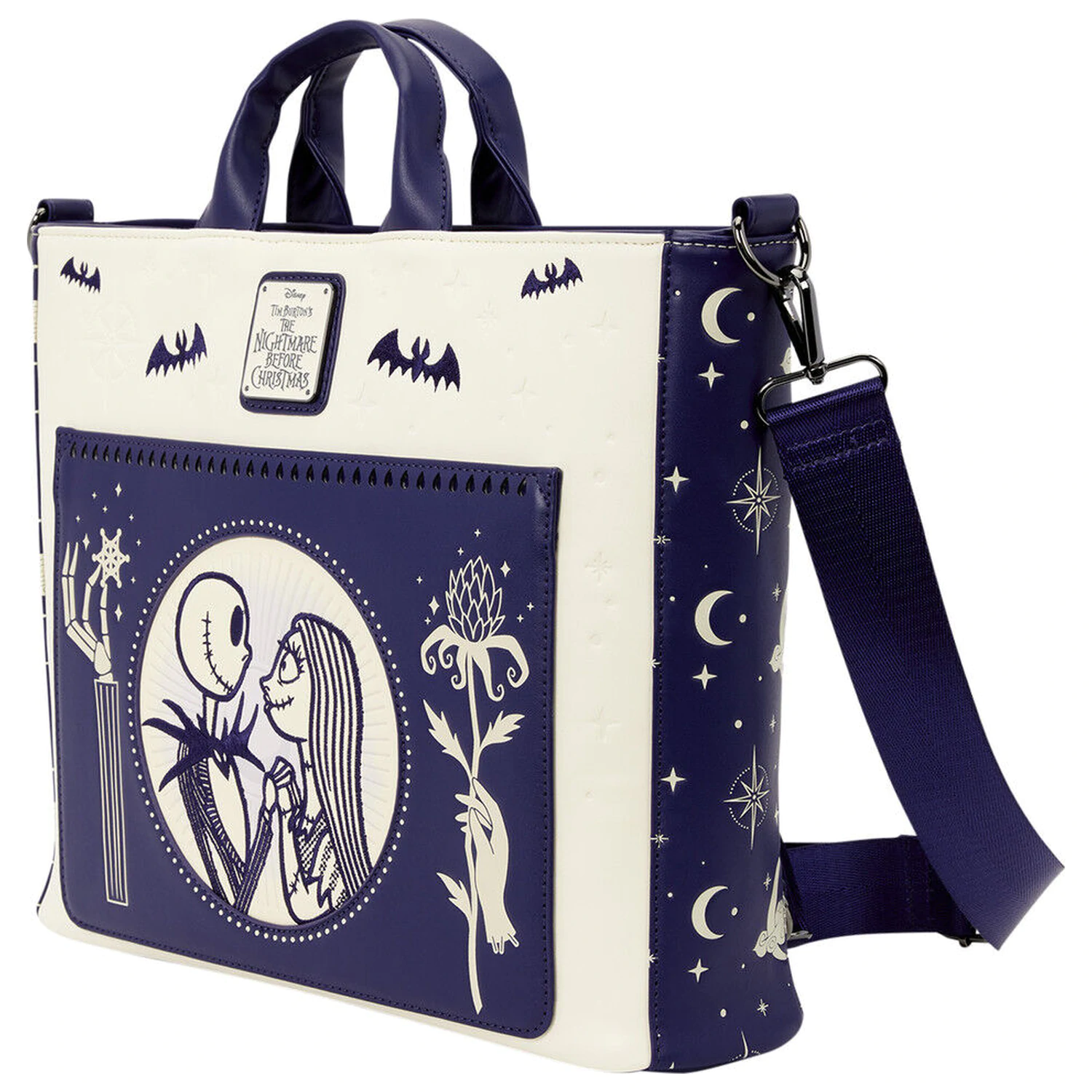Loungefly Disney Nightmare Before Christmas Jack Skellington & Sally Night ruksak taška produktová fotografia