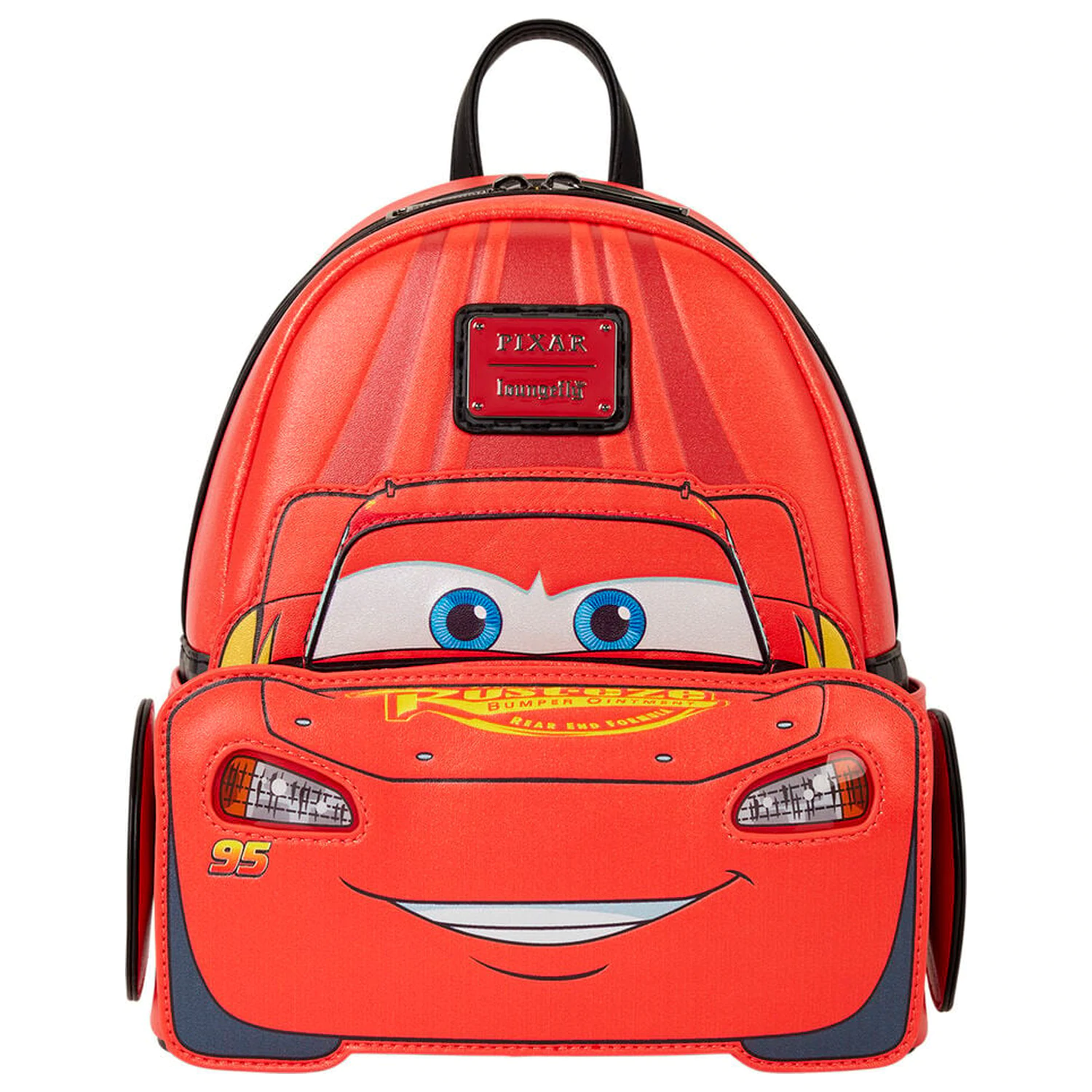 Loungefly Disney Pixar Cars 20th Anniversary Lightning McQueen kovový svetelný batoh 26 cm produktová fotografia