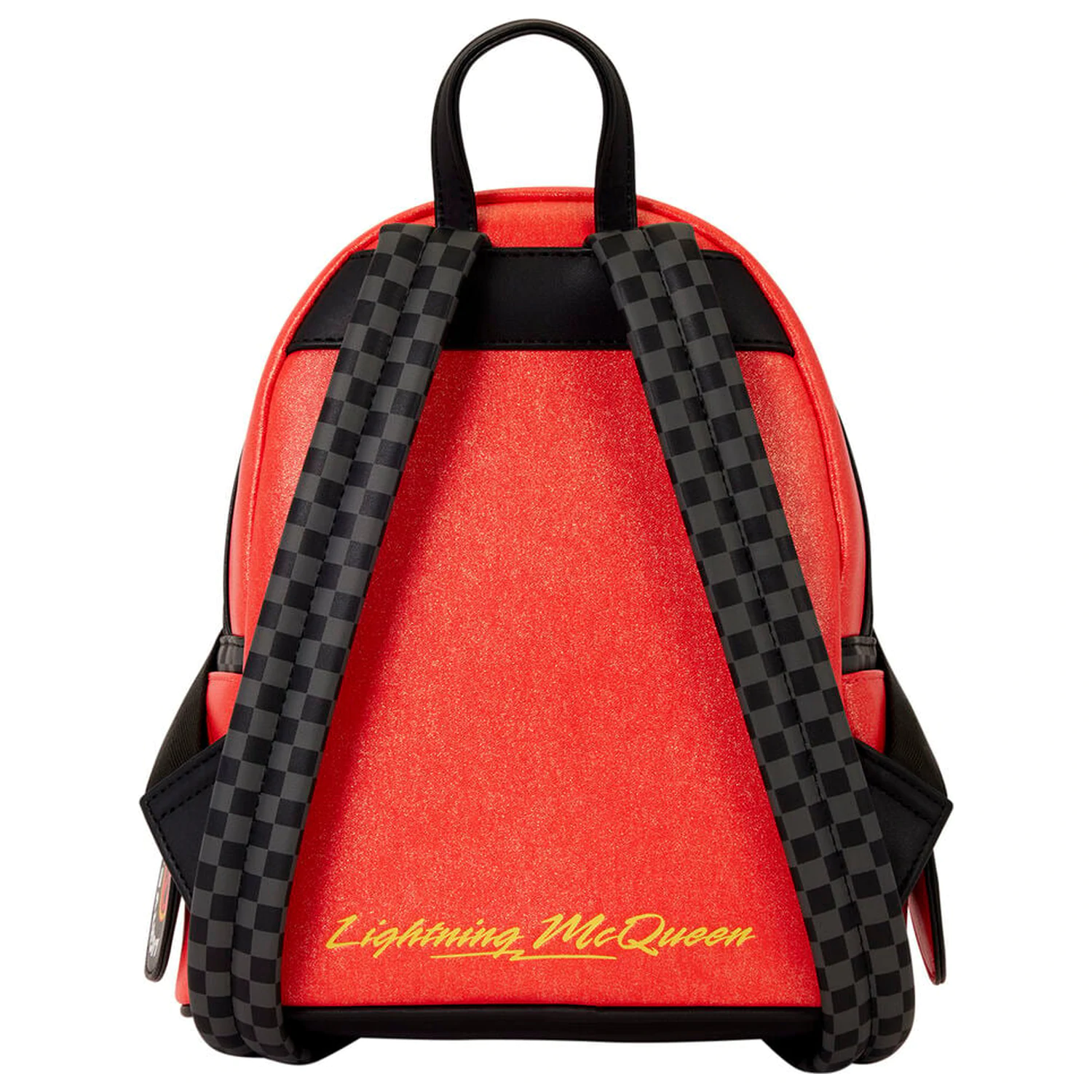 Loungefly Disney Pixar Cars 20th Anniversary Lightning McQueen kovový svetelný batoh 26 cm produktová fotografia