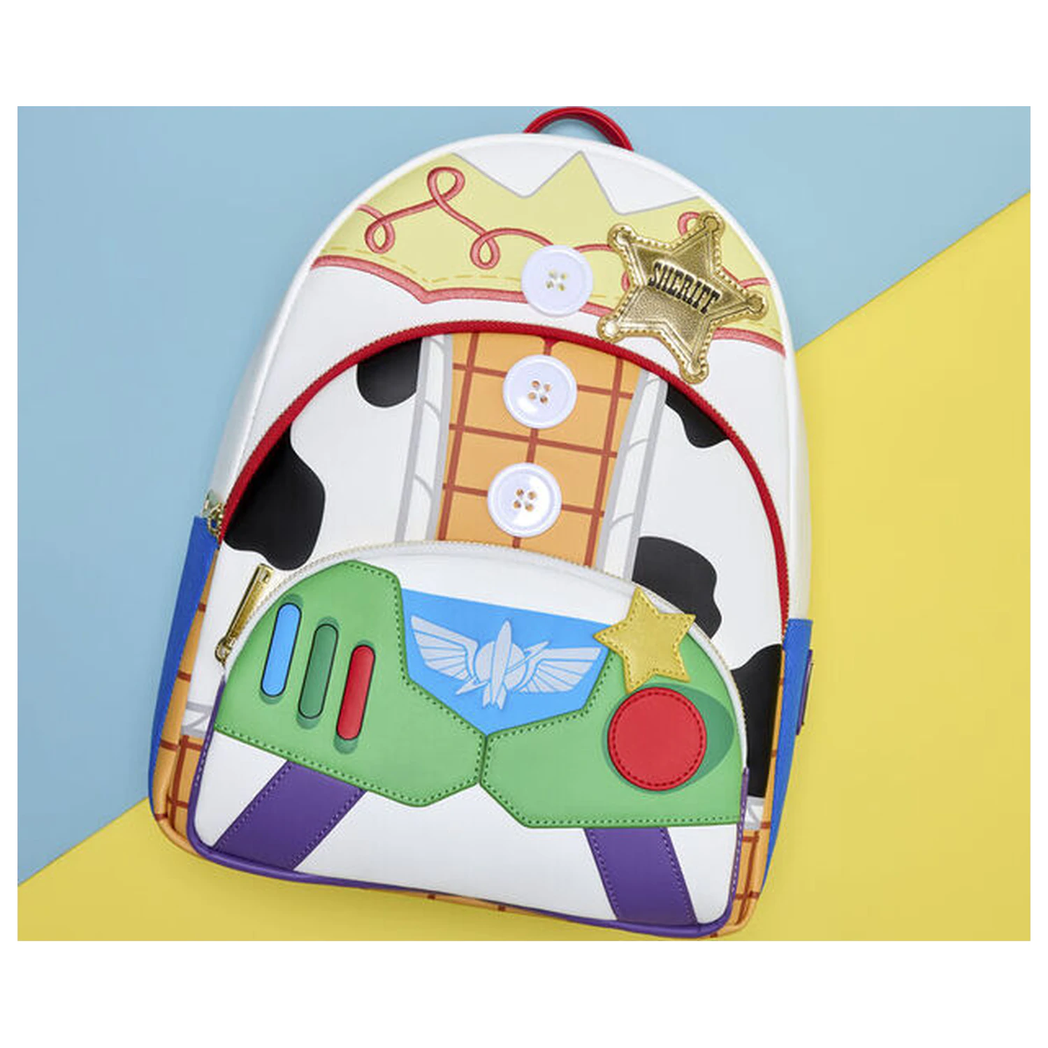 Loungefly Disney Pixar Toy Story 5 Jessie, Woody & Buzz Lightyear ruksak 31 cm produktová fotografia