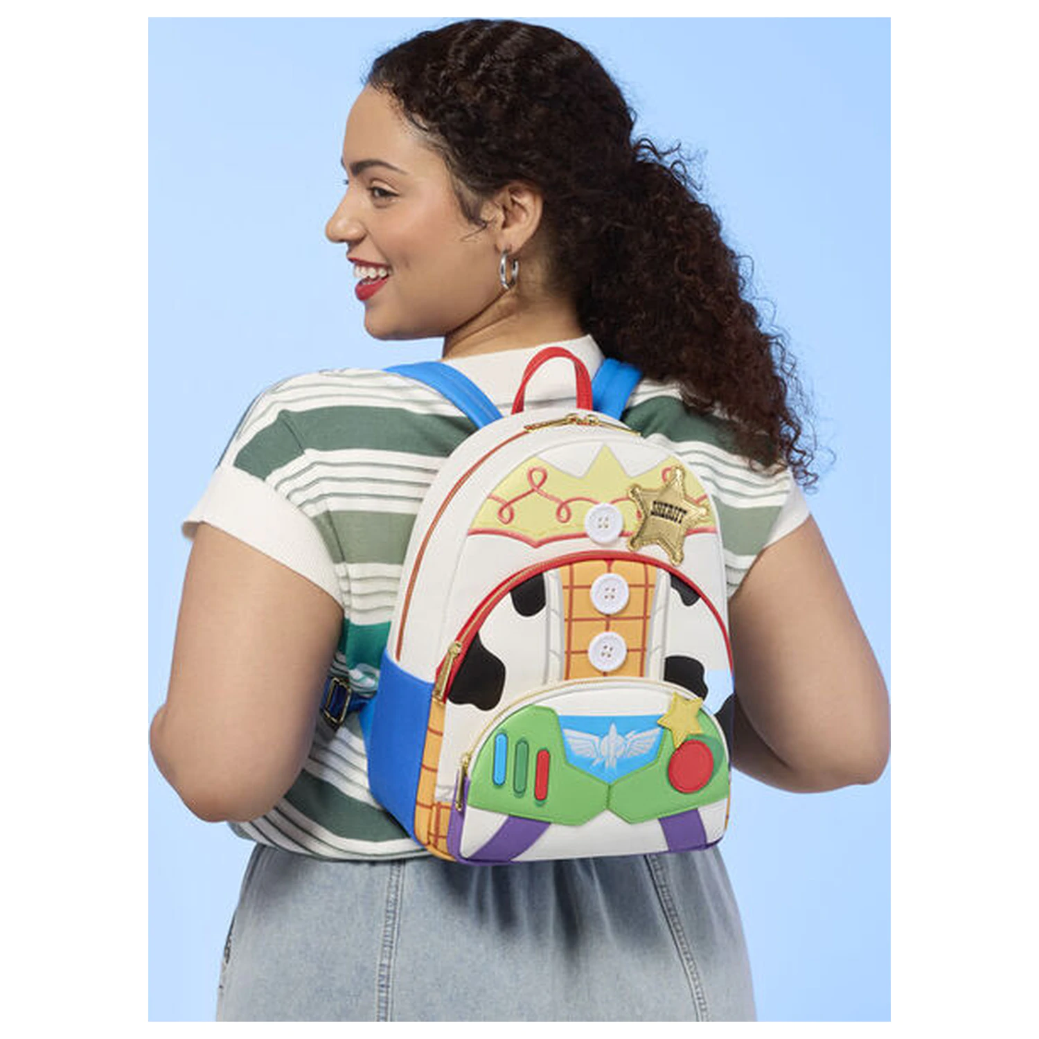 Loungefly Disney Pixar Toy Story 5 Jessie, Woody & Buzz Lightyear ruksak 31 cm produktová fotografia