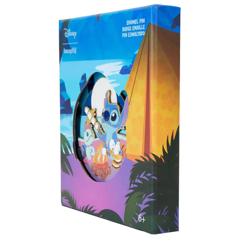 Loungefly Disney Stitch Camping Cuties odznak produktová fotografia