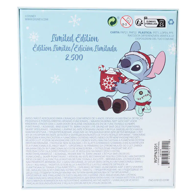 Loungefly Disney Stitch Holiday Snow Angel Odznak produktová fotografia