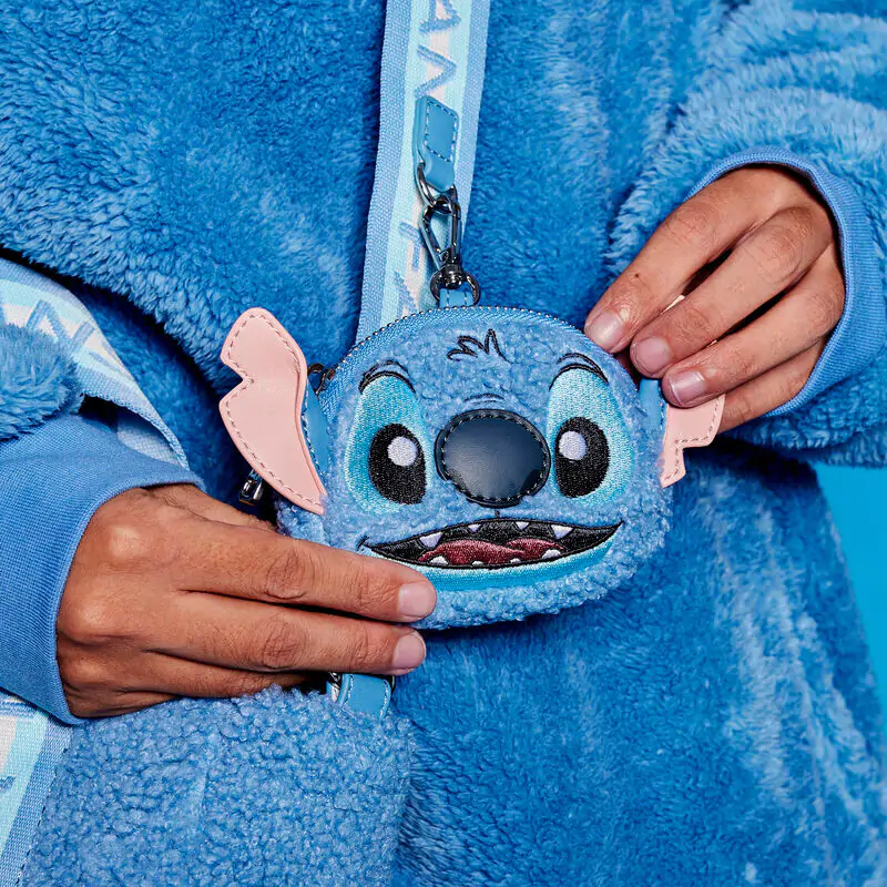 Loungefly Disney Stitch plyšová tote taška s vreckom na mince produktová fotografia